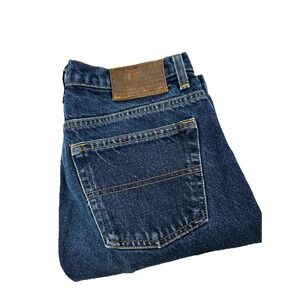 Polo Jeans Co Ralph Lauren Mens Dark Wash Straight Leg Denim Jeans Indigo Blue